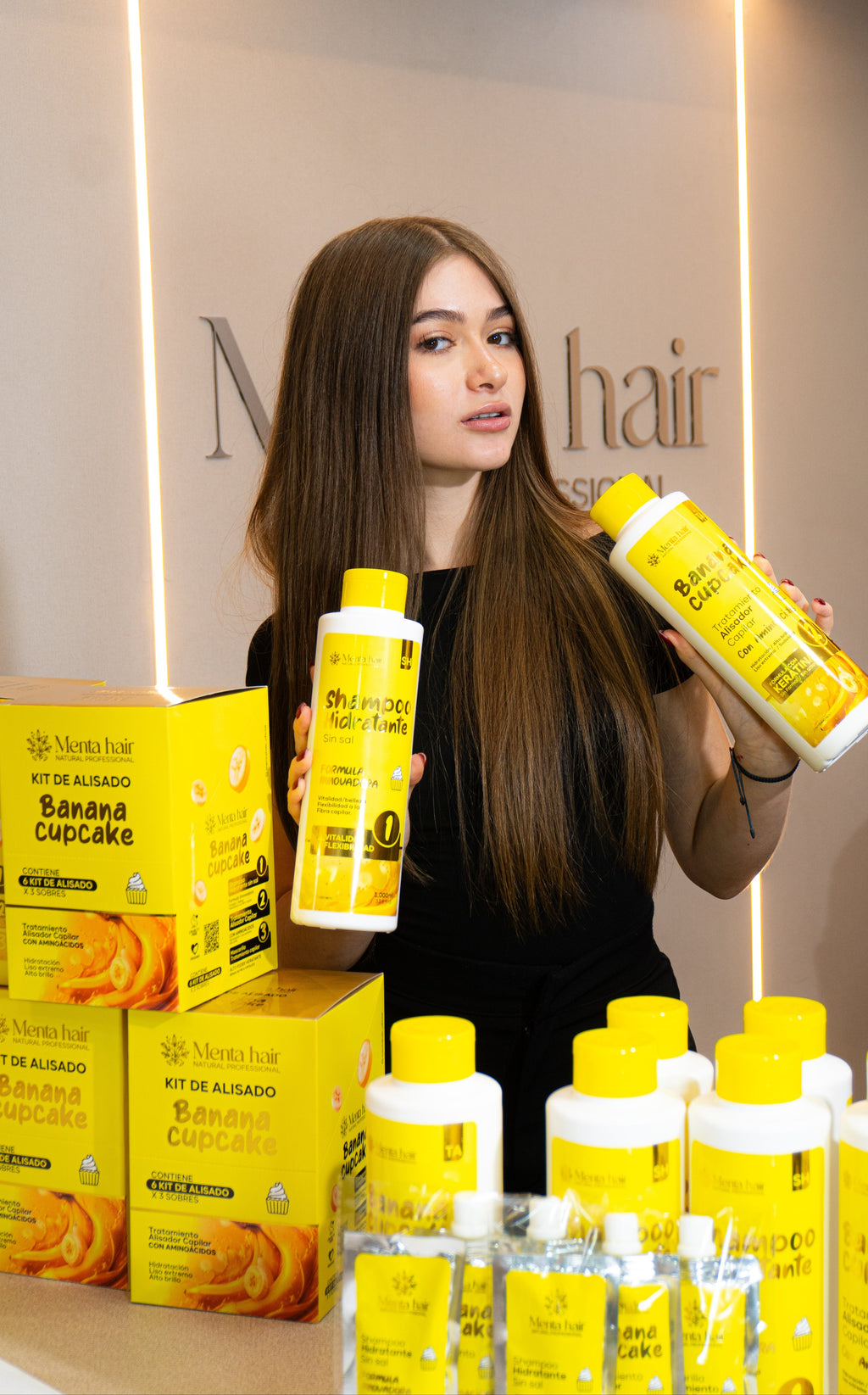 Kit Tratamiento Alisador Banana Cupcake + Gratis Paso 1 - X1.000ml