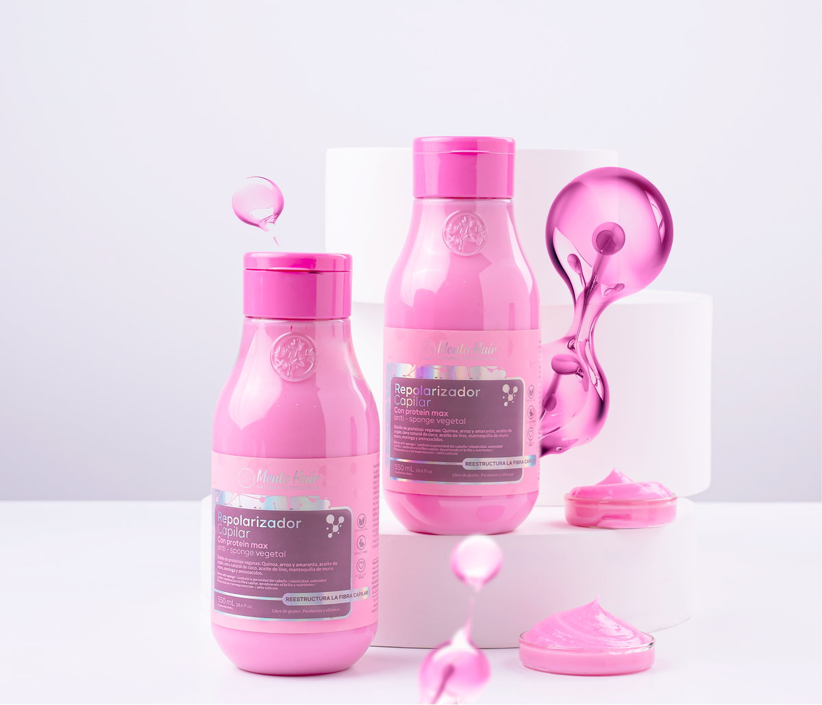 Repolarizador Capilar con Protein max Anti sponge vegetal X550ml