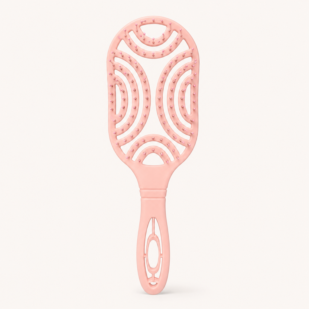Cepillo Antinudos Suave Flexible para Cabello Frágil