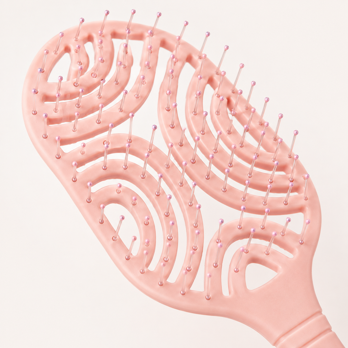 Cepillo Antinudos Suave Flexible para Cabello Frágil