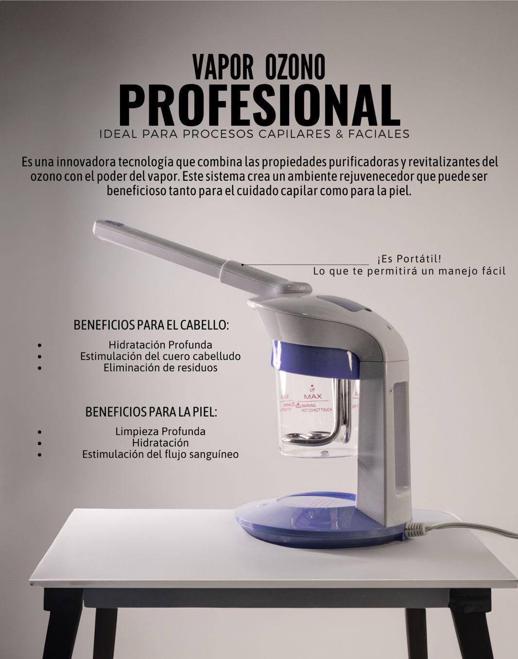 OZONO PORTATIL CON BRAZO ROCIADOR