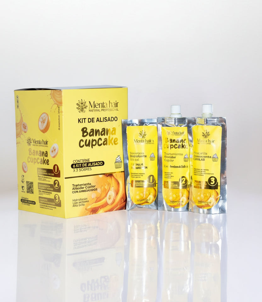 Kit X3 de alisado Banana Cupcake
