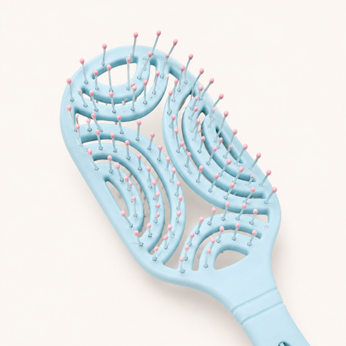 Cepillo Antinudos Suave Flexible para Cabello Frágil